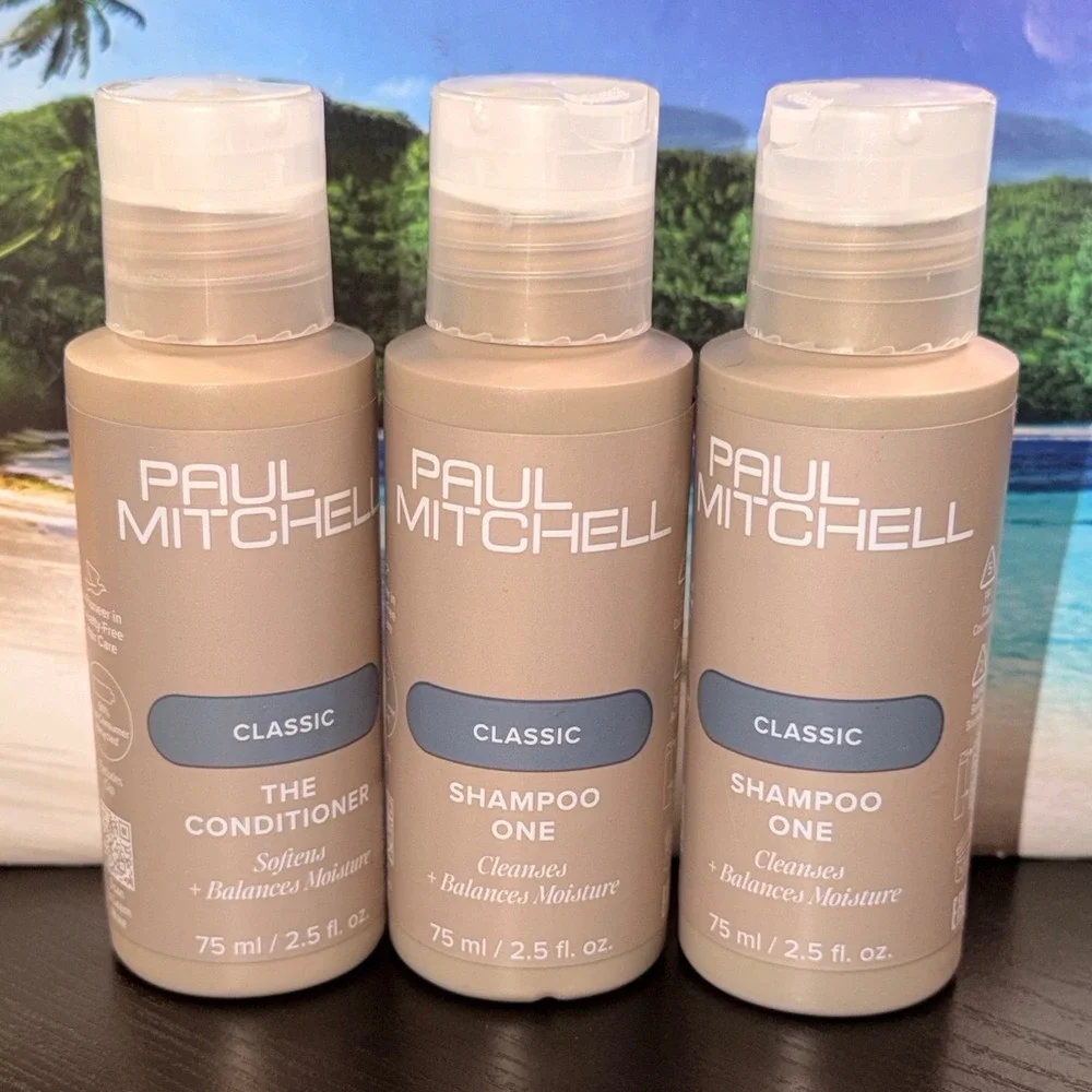 Paul Mitchell Classic Shampoo One and The Conditioner Travel Size 2.5oz Set of 3